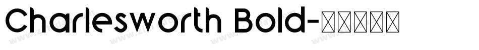 Charlesworth Bold字体转换